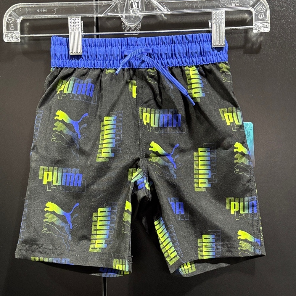 Puma Elastic waist,drawstring, panty lined,back pocket, Puma Logo,swim trunks